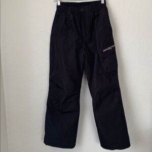 ZeroXposur Kids Boys Black Winter Snow Cargo Pockets Pants Size XL/14-16